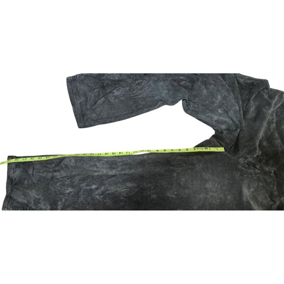 Chico's Suede Brown 100% Leather Women's Pants Size 25 Seam Detailing - Picture 13 of 14